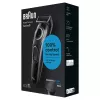 Braun BeardTrimmer 3 Beard Trm 3 BT3400, zmywalny, zasilany bateriami, czarny