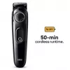 Braun BeardTrimmer 3 Beard Trm 3 BT3400, zmywalny, zasilany bateriami, czarny