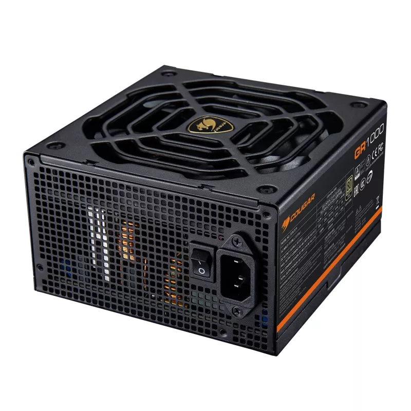 Zasilacz COUGAR GR 1000W ATX3.1 PCIE 5.1 80 PLUS Gold, 1000 W, 20+4 pin ATX, wentylator 120 mm
