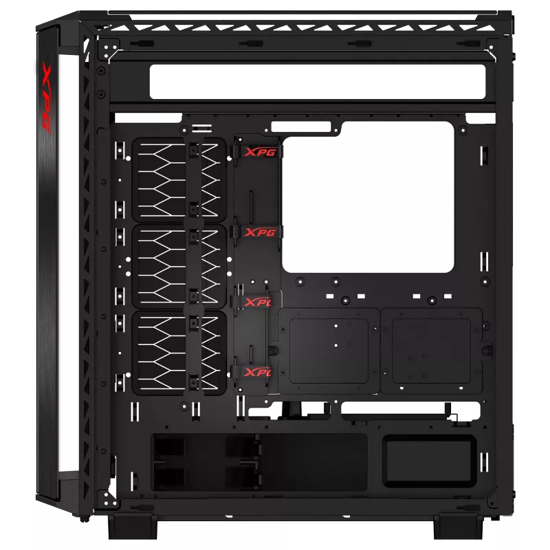 XPG BATTLECRUISER II ST Mid-Tower Czarny, Midi Tower, PC, Czarny, ATX, EATX, micro ATX, Mini-ITX, Stal nierdzewna, Gaming