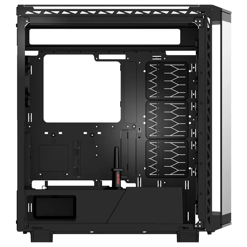 XPG BATTLECRUISER II ST Mid-Tower Czarny, Midi Tower, PC, Czarny, ATX, EATX, micro ATX, Mini-ITX, Stal nierdzewna, Gaming