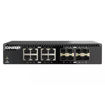 QNAP QSW-3216R-8S8T przełącznik sieciowy Niezarządzalny L2 10G Ethernet (100/1000/10000) Czarny