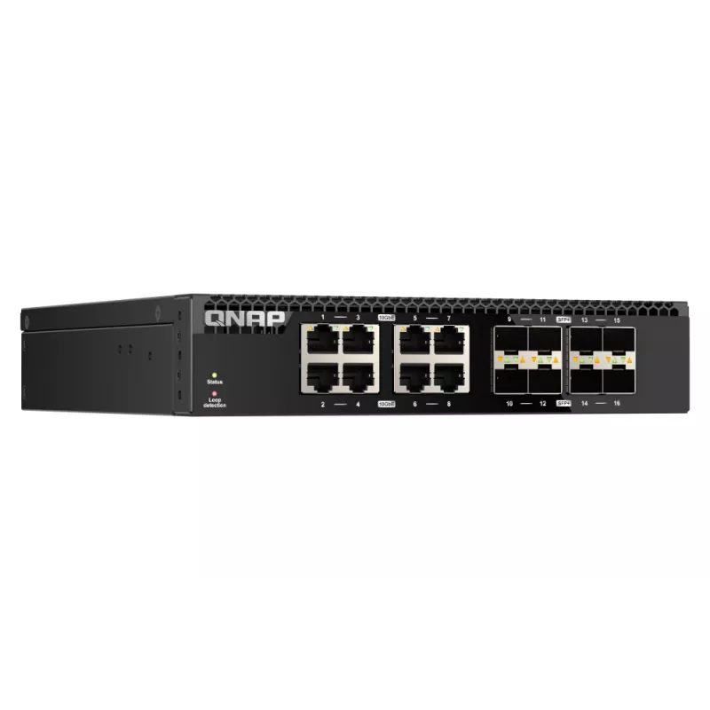 QNAP QSW-3216R-8S8T przełącznik sieciowy Niezarządzalny L2 10G Ethernet (100/1000/10000) Czarny