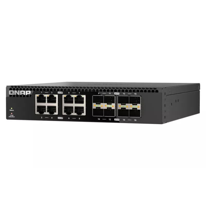 QNAP QSW-3216R-8S8T przełącznik sieciowy Niezarządzalny L2 10G Ethernet (100/1000/10000) Czarny