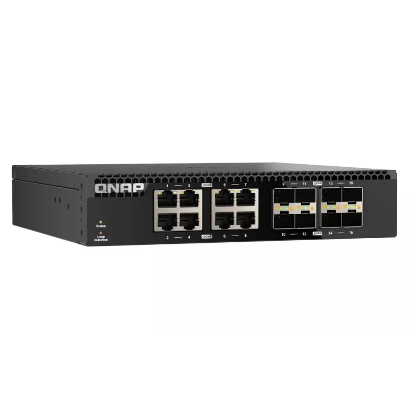 QNAP QSW-3216R-8S8T przełącznik sieciowy Niezarządzalny L2 10G Ethernet (100/1000/10000) Czarny