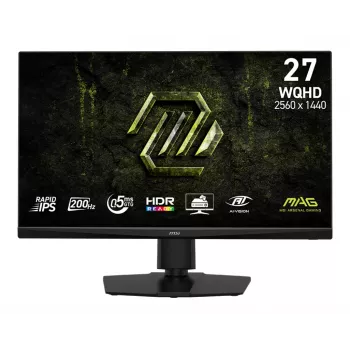 27-calowy monitor MSI MAG 272QPF E20 Rapid IPS, 2560×1440 (WQHD), 0,5 ms, 200 Hz, LED, VESA, regulacja wysokości, czarny