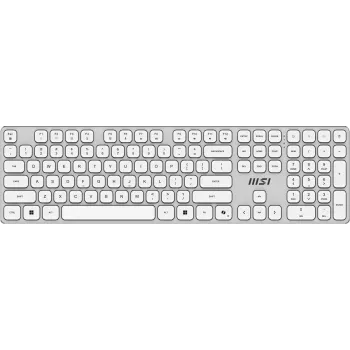 MSI FORGE K210 W COMBO biały US klawiatura mysz w zestawie Dom/Biuro USB QWERTY US English