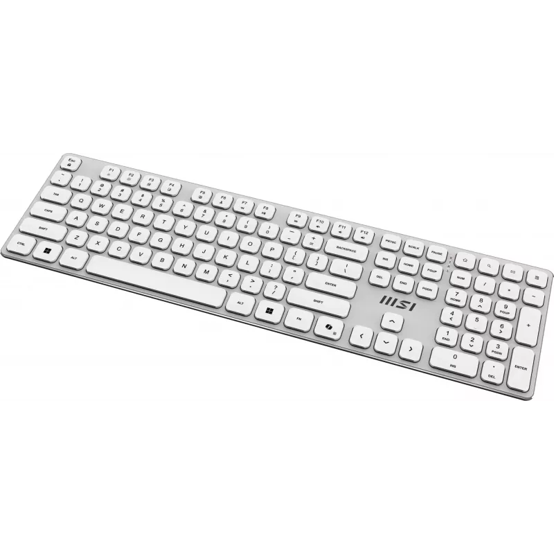 MSI FORGE K210 W COMBO biały US klawiatura mysz w zestawie Dom/Biuro USB QWERTY US English
