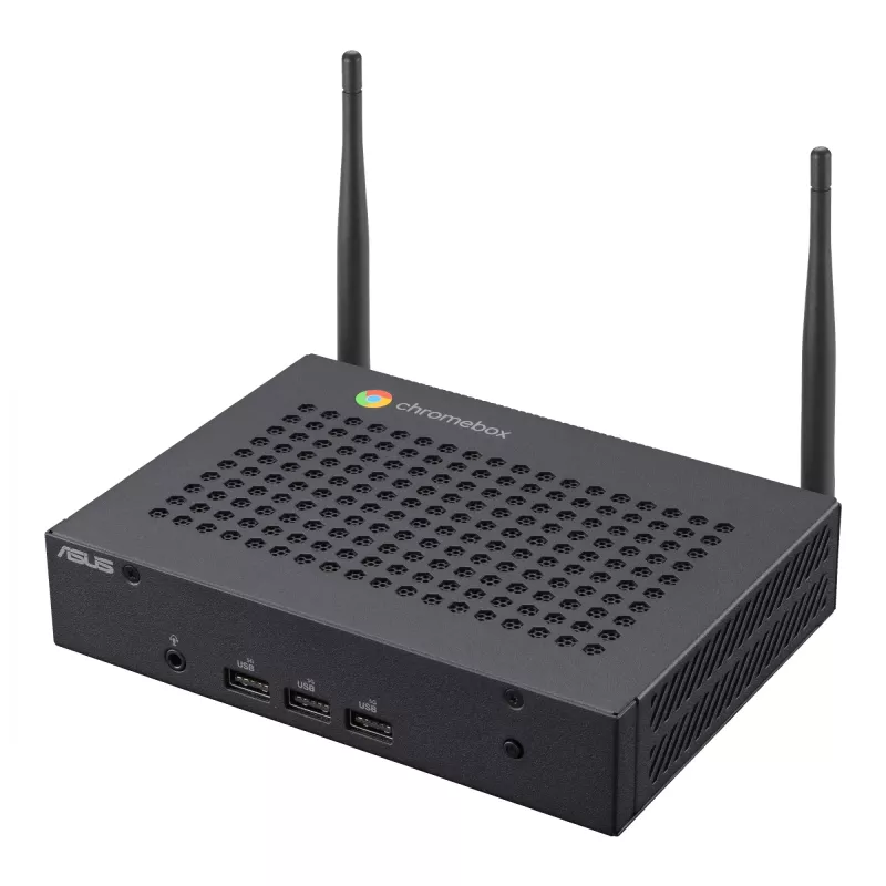 ASUS Chromebox CF40-BC012UN Intel® Celeron® N N4500 8 GB LPDDR4x-SDRAM 64 GB eMMC ChromeOS Mini PC Czarny