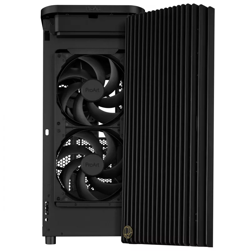 Obudowa PC ASUS ProArt PA401 Mesh Panel Czarna, ATX, 2x160mm przód, 1x120mm tył, 2x3,5 cala + 2x2,5 cala, USB 3.2 Gen1