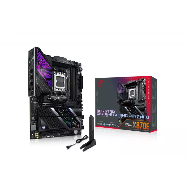 Płyta główna ASUS ROG STRIX X870E-E GAMING WIFI7 NEO — AM5, chipset X870E, obsługa PCIe, Wi‑Fi 7