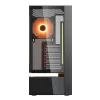 Cougar CFV235 Vision Midi Tower Obudowa PC, ARGB, Wyświetlacz LCD 9,16 cala (1920×462), Hartowane Szkło, Czarna