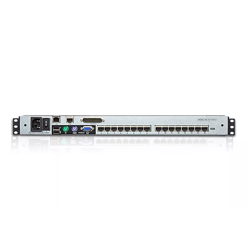 Przełącznik KVM ATEN KL1516AIM-AXA-AG do montażu w szafie rack Czarny