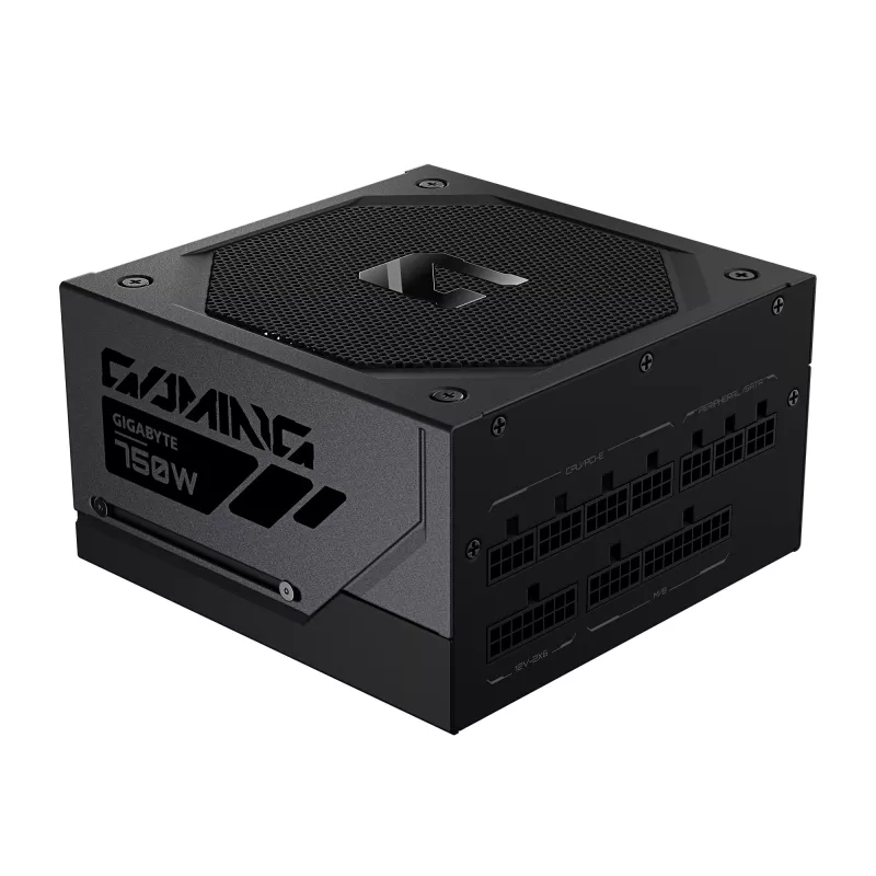 GIGABYTE GAMING 750GM PG5 Zasilacz - PCIe 5.1, 80 PLUS Gold, w pełni modułowa konstrukcja, wentylator 135 mm, kompatybilny z ATX 3.1, wtyczka EU
