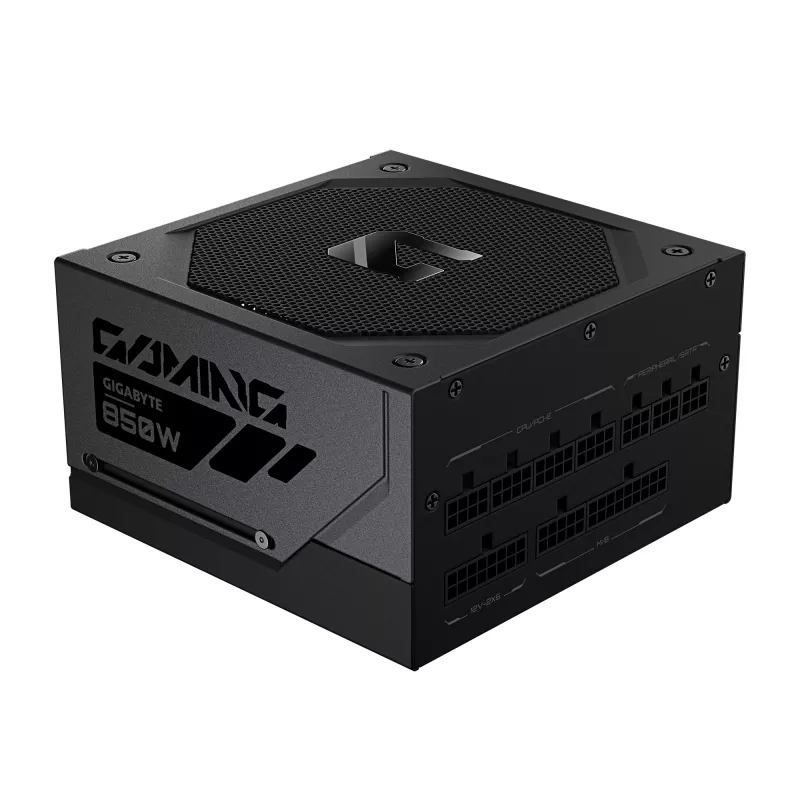 GIGABYTE GAMING 850GM PG5 Zasilacz - PCIe 5.1, 80 PLUS Gold, w pełni modułowa konstrukcja, wentylator 135 mm, kompatybilny z ATX 3.1, wtyczka EU