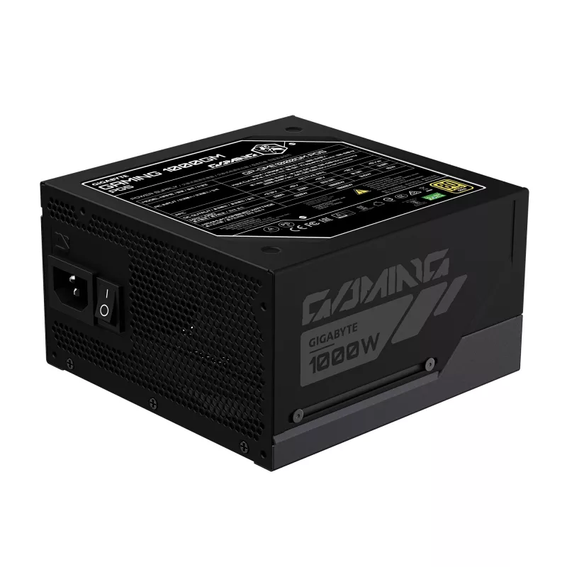 GIGABYTE GAMING 1000GM PG5 Zasilacz – PCIe 5.1, 80 PLUS Gold, w pełni modułowy, wentylator 135 mm, kompatybilny z ATX 3.1, wtyczka EU