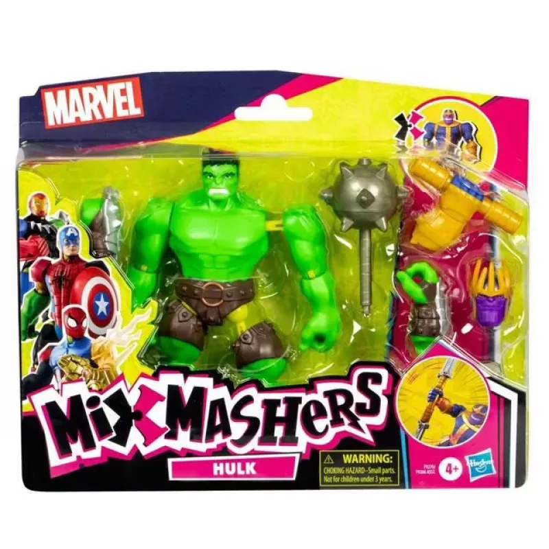HASBRO Marvel MixMashers Avengers Hulk Mix-&-Match figurka akcji, wielokolorowa, dla dzieci od 4 lat