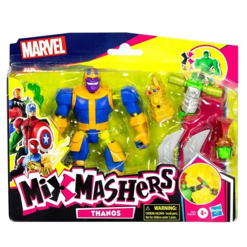 Marvel MixMashers Avengers Thanos Mix-&-Match, 4 lat(a), Wielokolorowy