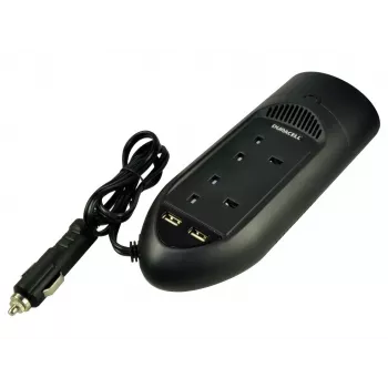 Duracell 175W Twin UK Socket Inverter, uniwersalny, samochodowy, 12 V, 175 W, 12 V, DC na AC