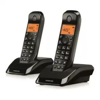 Motorola S12 Duo telefon DECT identyfikacja dzwoniącego czarny