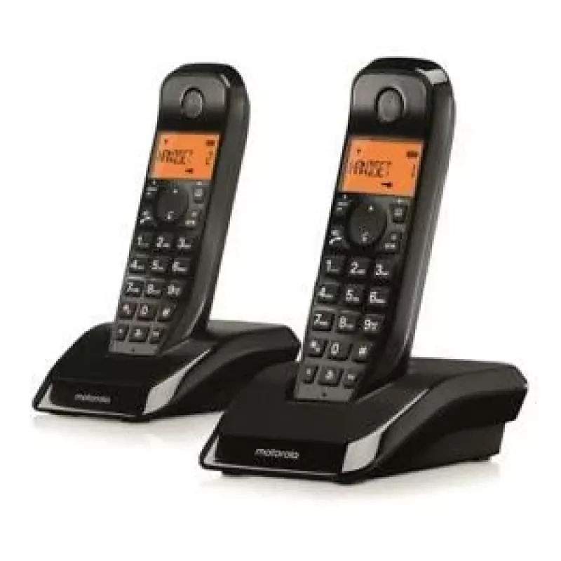 Motorola S12 Duo telefon DECT identyfikacja dzwoniącego czarny