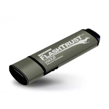 Kanguru FlashTrust™ USB 3.0 128 GB |Bezpieczny napęd flash| Bezpieczne oprogramowanie sprzętowe | Fizyczny przełącznik ochrony przed zapisem |Ochrona przed BadUSB | Zgodność z wymaganiami NIST dotyczącymi wdrożenia