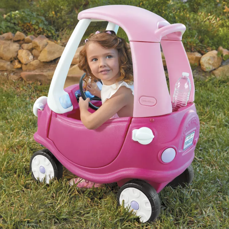 Little Tikes Cozy Coupe Princess, 1,5 roku, 4 koła, Plastik, Niebieski, Różowy, Biały