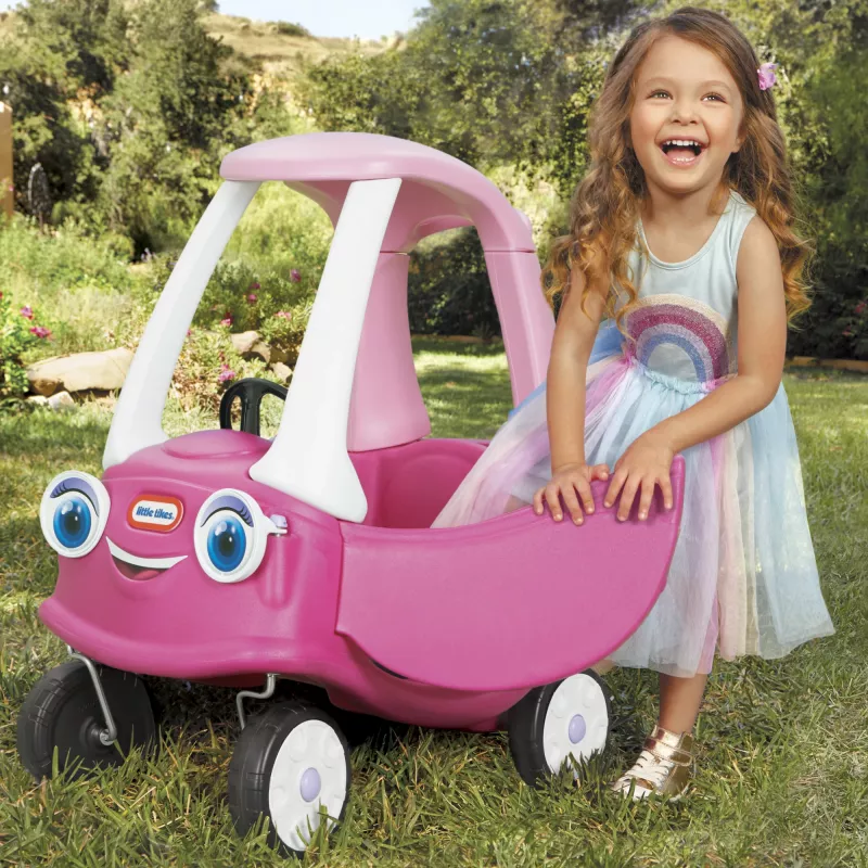 Little Tikes Cozy Coupe Princess, 1,5 roku, 4 koła, Plastik, Niebieski, Różowy, Biały