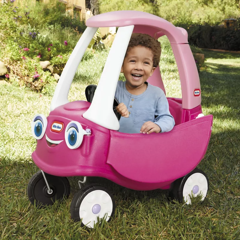 Little Tikes Cozy Coupe Princess, 1,5 roku, 4 koła, Plastik, Niebieski, Różowy, Biały