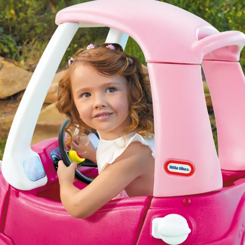 Little Tikes Cozy Coupe Princess, 1,5 roku, 4 koła, Plastik, Niebieski, Różowy, Biały