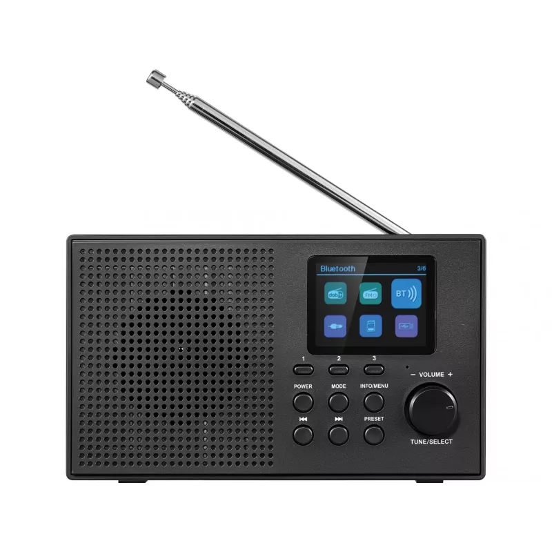 Sandberg Speaker Radio DAB+BT Recharge, przenośny, analogowe i cyfrowe, DAB+, FM, 87,5 - 108 MHz, 174 - 240 MHz, 3 W