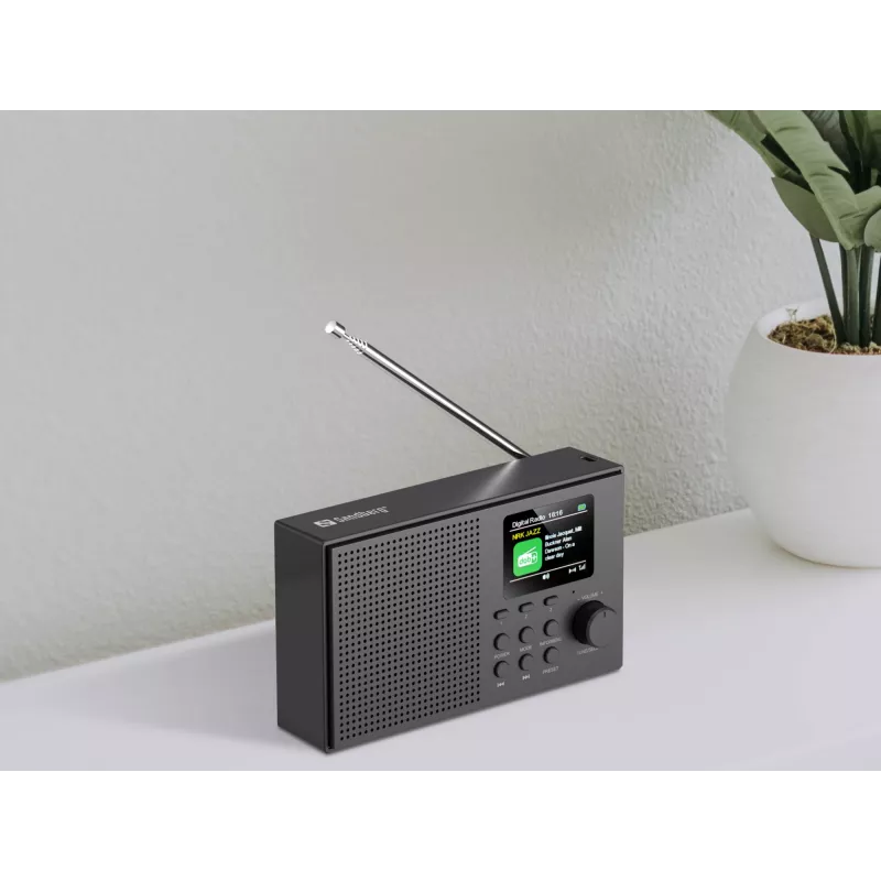 Sandberg Speaker Radio DAB+BT Recharge, przenośny, analogowe i cyfrowe, DAB+, FM, 87,5 - 108 MHz, 174 - 240 MHz, 3 W