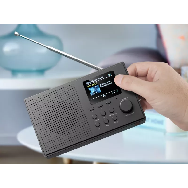 Sandberg Speaker Radio DAB+BT Recharge, przenośny, analogowe i cyfrowe, DAB+, FM, 87,5 - 108 MHz, 174 - 240 MHz, 3 W