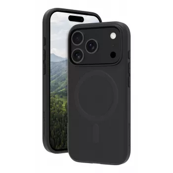 Ochronna tylna obudowa dbramante1928 Nuuk Pro MS dla Apple iPhone 17 Pro — kompatybilna z MagSafe, tworzywo sztuczne, czarna