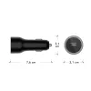 Ładowarka samochodowa USB-C 65W marki d bramante re-charge — gniazdo zapalniczki 12–24V, 1× USB-C, Czarny