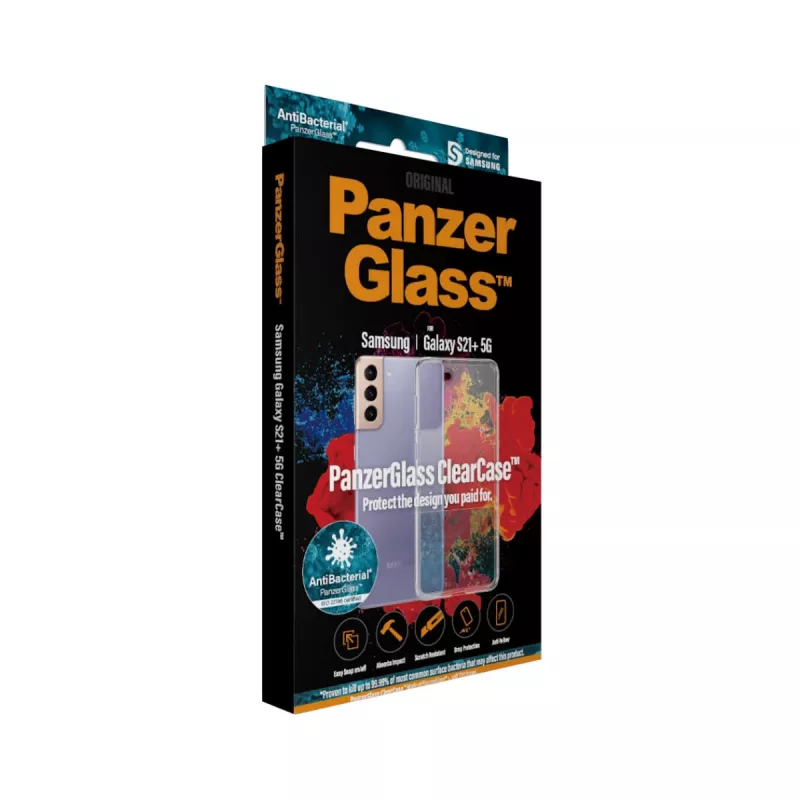 PanzerGlass® ClearCase™ Samsung Galaxy S21 Plus 5G, Pokrowiec, Samsung, Samsung - Galaxy S21+, Transparentny