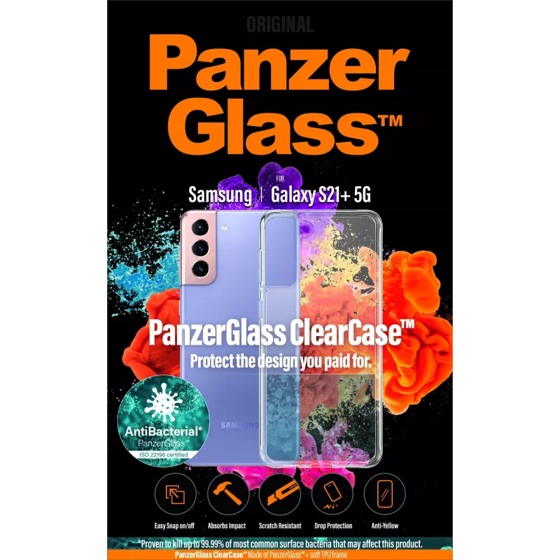 PanzerGlass® ClearCase™ Samsung Galaxy S21 Plus 5G, Pokrowiec, Samsung, Samsung - Galaxy S21+, Transparentny