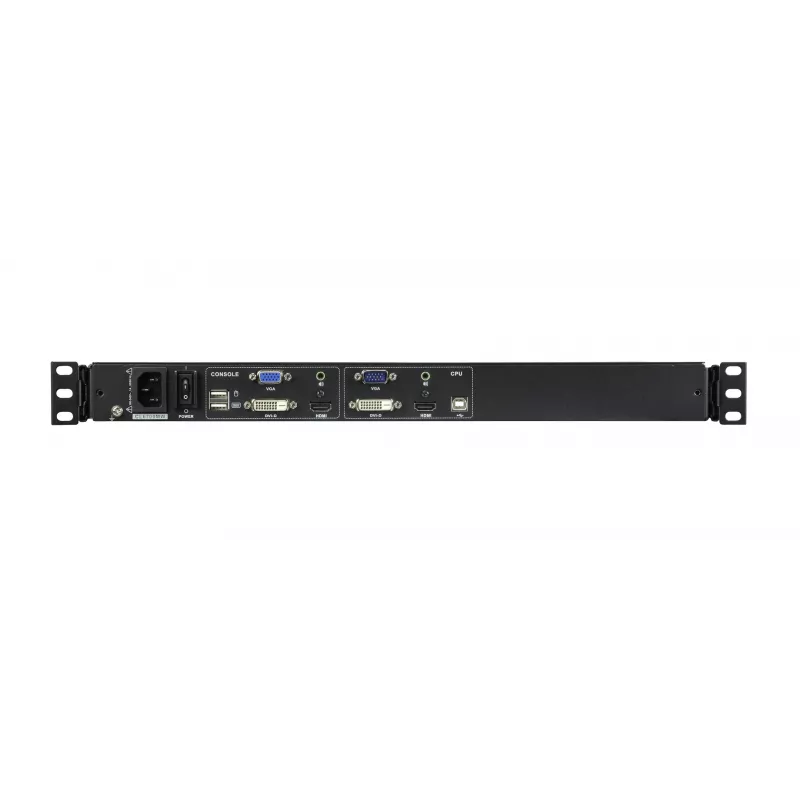 Przełącznik KVM ATEN CL6700MW-ATA-2XK06UG do montażu w szafie rack Czarny