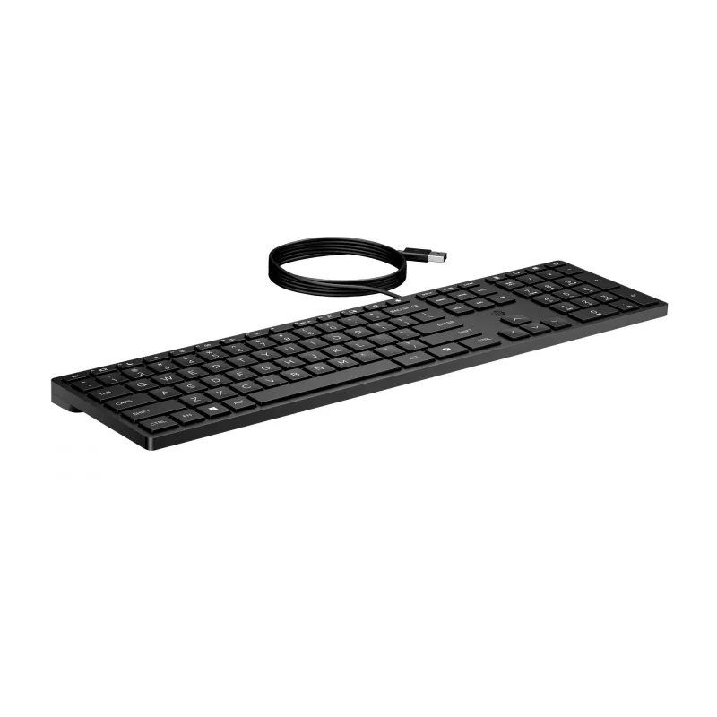 Klawiatura przewodowa HP Desktop 320K, pełnowymiarowa, USB, membranowa, czarna