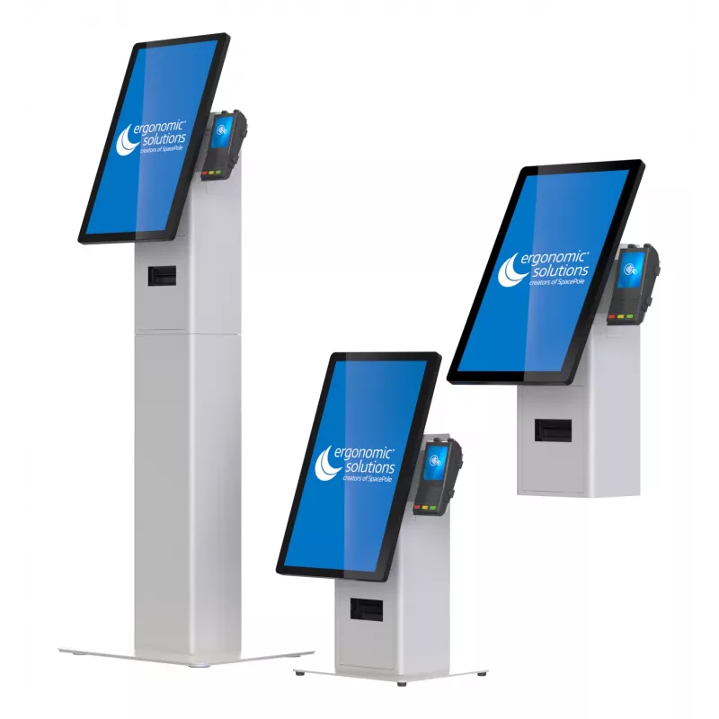 Zestaw kioskowy Ergonomic Solutions SpacePole Mini Kiosk Countertop Czarny Metal