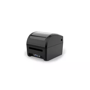 Drukarka etykiet Capture CA-RP420 — termiczna bezpośrednia 203 dpi biurkowa z USB, szeregowym, Ethernet (czarna)