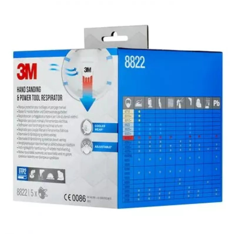 3M 8822PRO5 reusable respirator FFP2 Half facepiece respirator Air-purifying respirator