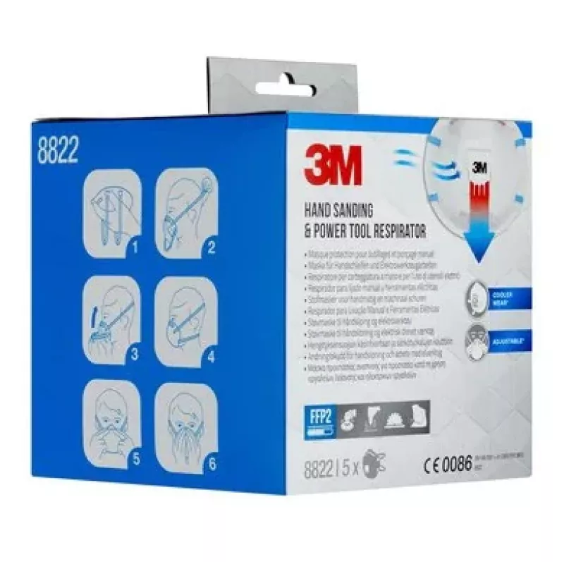 3M 8822PRO5 reusable respirator FFP2 Half facepiece respirator Air-purifying respirator
