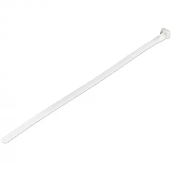 StarTech.com 10 cali (25 cm) opaski zaciskowe wielokrotnego użytku – szerokość 1/4 cala (7 mm), średnica wiązki 2-1/2 cala (65 mm), wytrzymałość na rozciąganie 50 funtów (22 kg), opaski nylonowe zwalniane, wewnątrz/na zewnątrz, 94V-2/UL Listed, 100 sztuk – białe