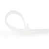 StarTech.com 10 cali (25 cm) opaski zaciskowe wielokrotnego użytku – szerokość 1/4 cala (7 mm), średnica wiązki 2-1/2 cala (65 mm), wytrzymałość na rozciąganie 50 funtów (22 kg), opaski nylonowe zwalniane, wewnątrz/na zewnątrz, 94V-2/UL Listed, 100 sztuk – białe