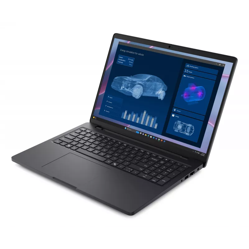 DELL Pro Max 16 MC16255 Copilot+ PC AMD Ryzen AI 7 PRO 350 Laptop 40.6 cm (16 cali) Full HD+ 32 GB LPDDR5x-SDRAM 1 TB SSD NVIDIA RTX PRO 1000 Blackwell Wi-Fi 7 (802.11be) Windows 11 Pro Angielski Czarny