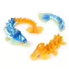 CrystaLynx Smoki, 9-calowa kolekcjonerska ruchoma figurka smoka dla dzieci i dorosłych, pudełko-niespodzianka, zabawki sensoryczne do biura domowego i dekoracji biurka (wzory mogą się różnić)