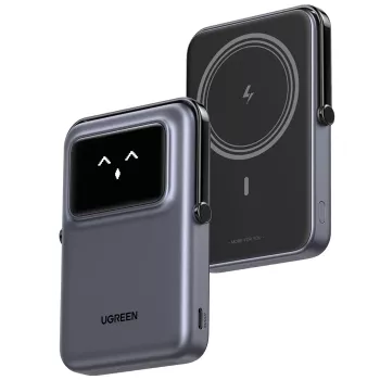 Power bank UGREEN UNO 10000 mAh, ładowanie bezprzewodowe, czarny
