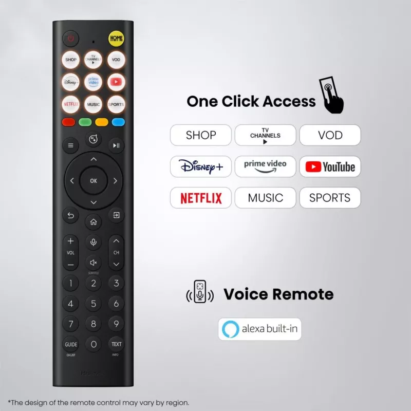 TV Hisense 85E68S 65 cali ULED MiniLED UltraHD/4K, potrójny tuner, panel 144 Hz, wbudowany subwoofer
