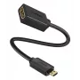 Ugreen 20134 kabel HDMI 0,2 m HDMI Typ D (Micro) HDMI Typ A (Standard) Czarny